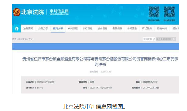 “飞天茅台酒”侵权诉讼案落锤：贵州茅台胜诉！